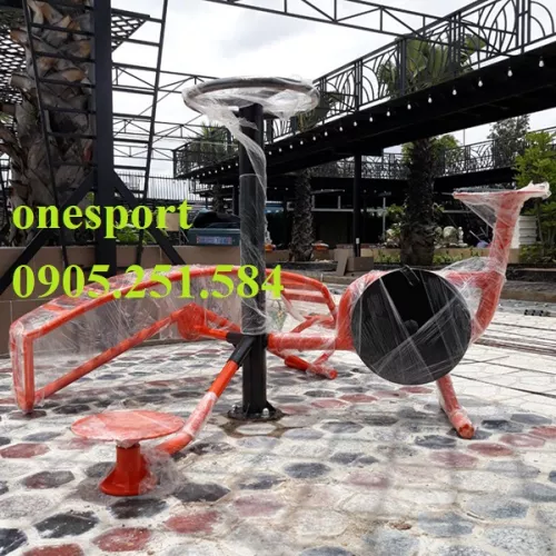 Cụm tập lưng bụng  và xe đạp đơn kết hợp xoay eo Onesport (3)