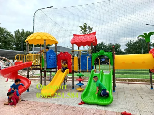 Bộ liên hoàon cầu trượt mầm non ngoài trời Onesport (3)