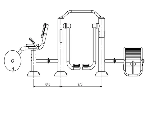 Cụm vận động đi bộ, đạp xe, lưng bụng- ONESPORT