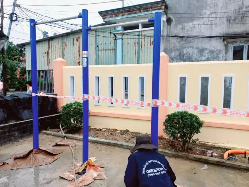 Thiết bị tập xà đon 2 cấp ngoài trời onesport (10)