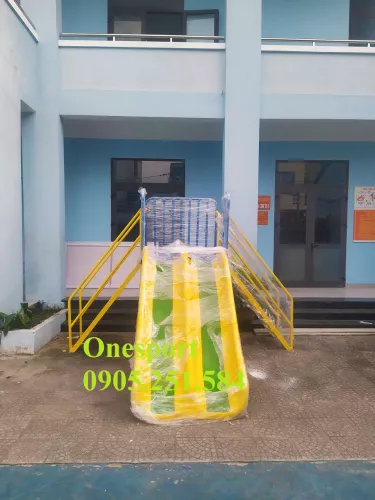 Cầu trượt đôi cho bé vui chơi ngoài trời onesport (2)