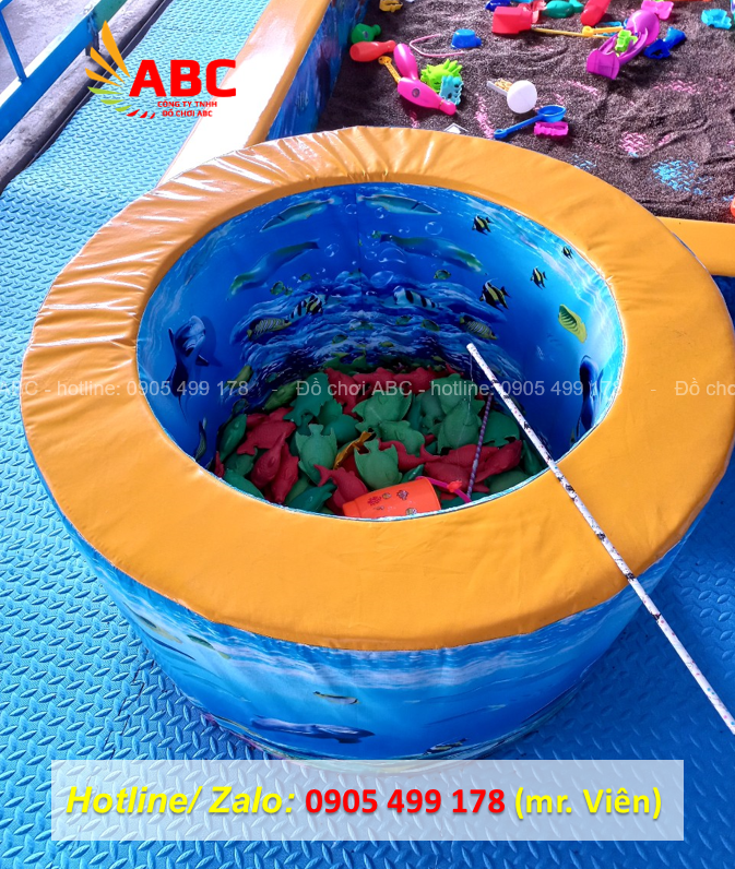 Hồ câu cá khô cho khu vui chơi trẻ em