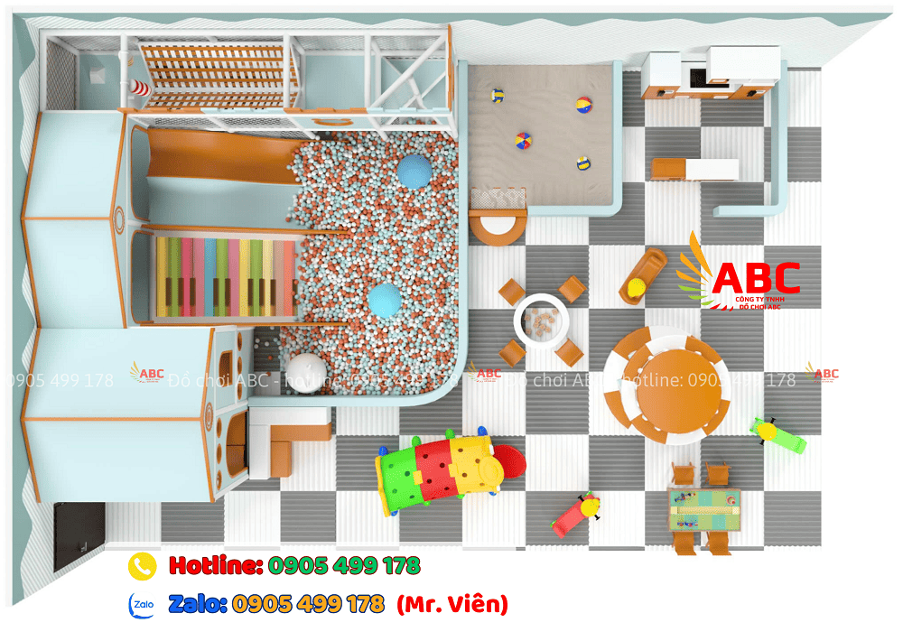 Thiết Kế Thi Công Khu Vui Chơi 100m2