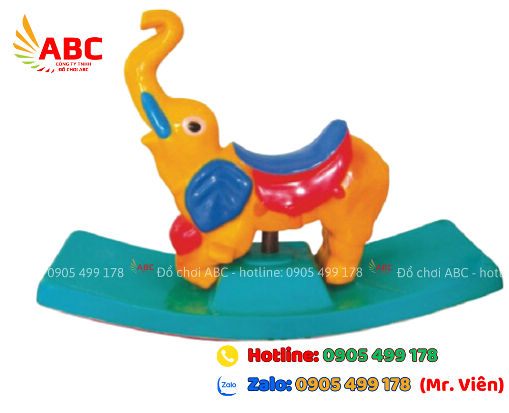 Bập bênh cá voi cho bé mầm non