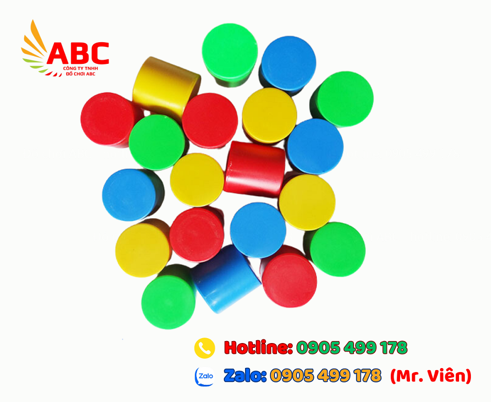 Bộ khối trụ tròn - Đồ chơi cho trẻ mầm non