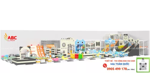 Mô hình thiết kế khu vui chơi trong nhà diện tích 200m2