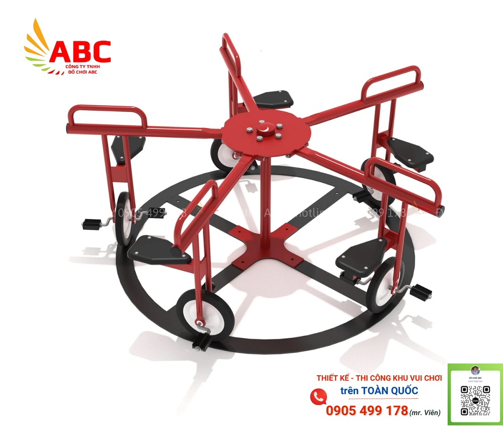 Đu quay đạp chân 5 chỗ ngồi
