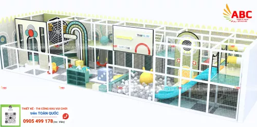 Mẫu Thiết Kế Khu Vui Chơi 56m2 Cho Quán Cafe
