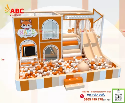 Mẫu Khu Vui Chơi Trẻ Em Mini 25m2