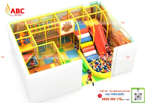 Mẫu thiết kế khu vui chơi trẻ em trong nhà 40m2