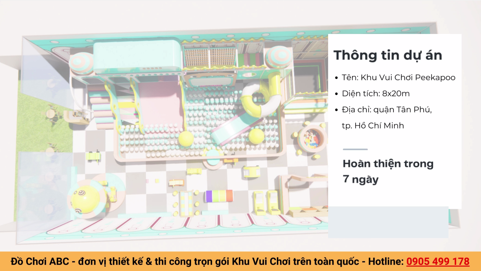 Thiết kế, thi công Khu Vui Chơi trẻ em ở Hồ Chí Minh