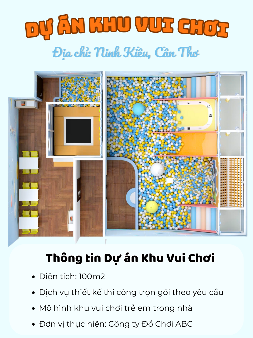 Dự án Khu vui chơi trẻ em thiết kế theo yêu cầu