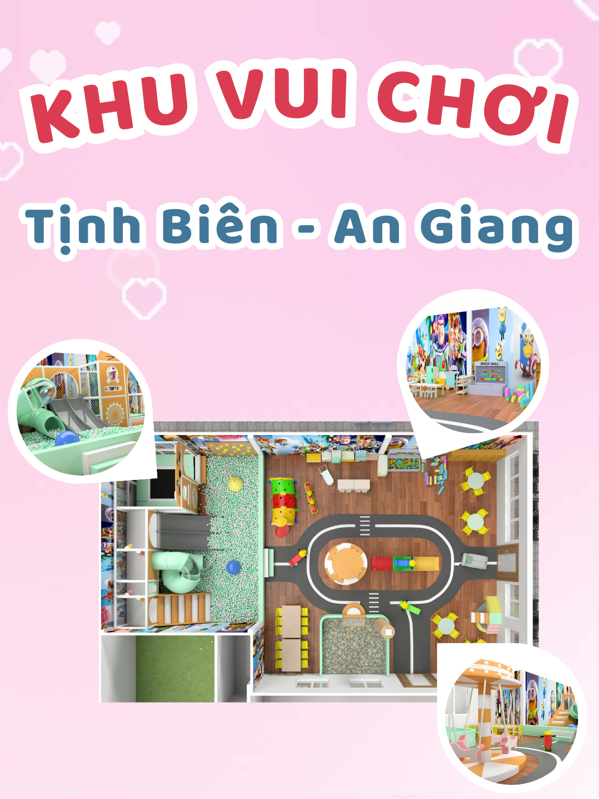 Hoàn thành Khu Vui Chơi Trẻ Em Trong Nhà tại An Giang
