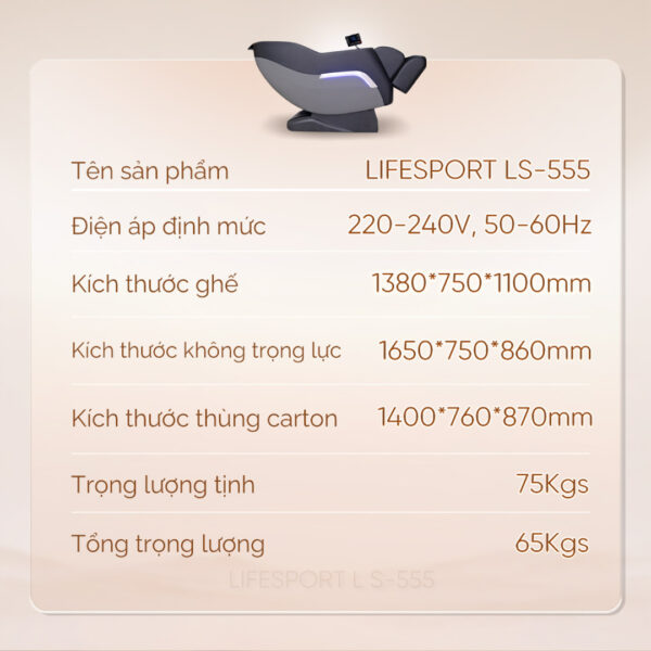Ghế Massage Lifesport LS-555