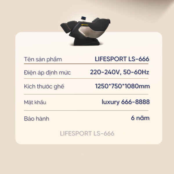 Ghế Massage Lifesport LS-666 SL