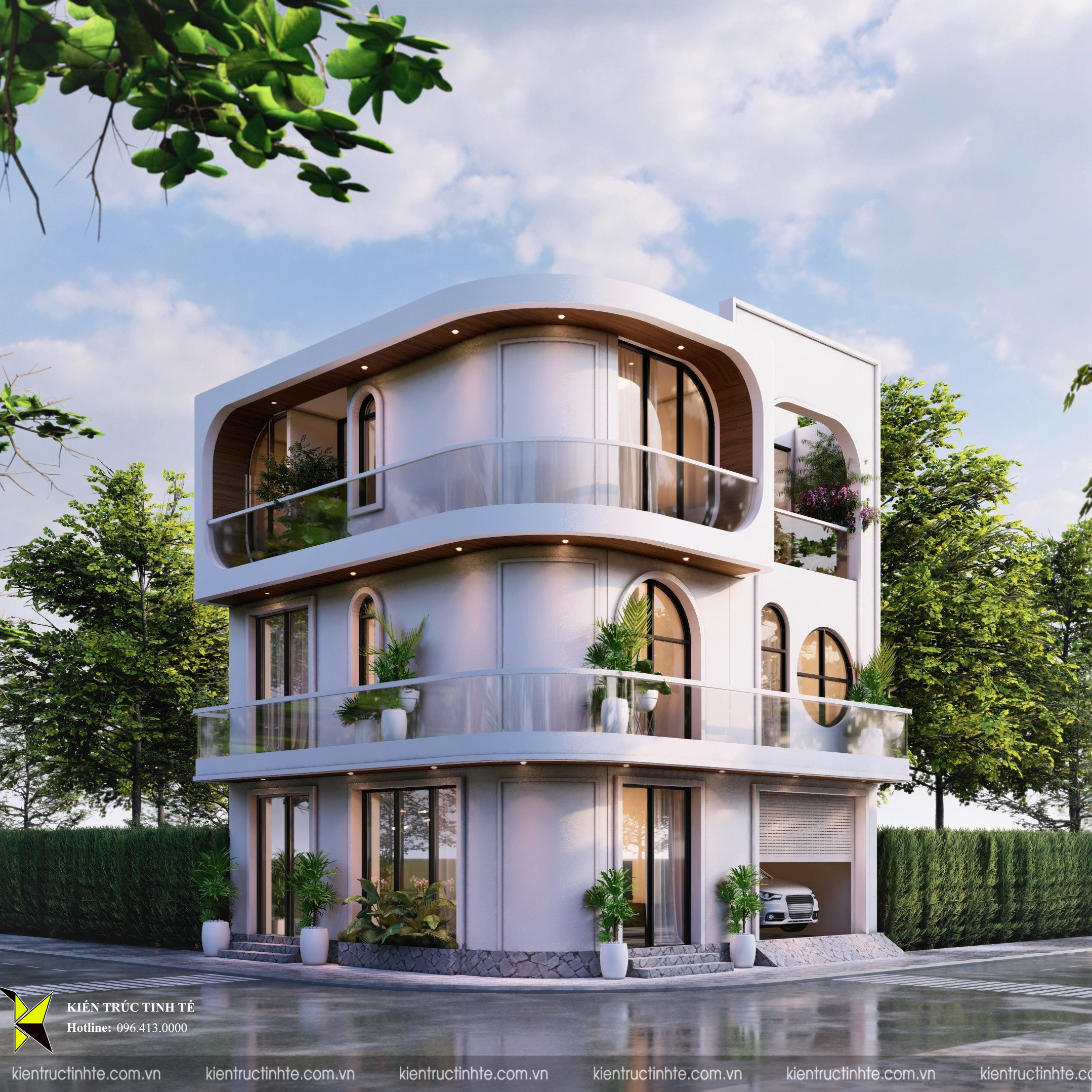 Cong.Lena House - Tổ ấm xinh xắn với những nét vòm uốn cong