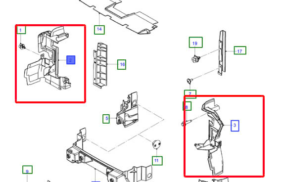 hướng gió két nước Ranger 2.2 3.2 chính hãng 