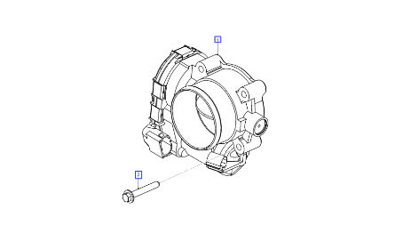 Họng ga cụm bướm ga Ranger 2.2 chính hãng