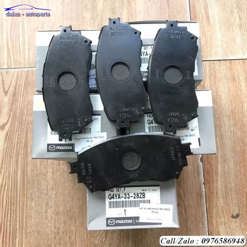 Má phanh trước Mazda 6 2013 - 2018 chính hãng G4YA3328ZB