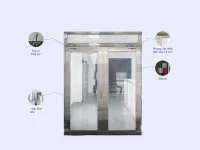Cửa, vách kính chống cháy kính trong xuyên suốt