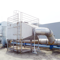 Hệ thống xử lý mùi - Công nghệ công nghệ vi sinh hiếu khí kết hợp hấp phụ than hoạt tính.