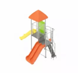 Bộ cầu trượt liên hoàn có chuông cảnh báo
