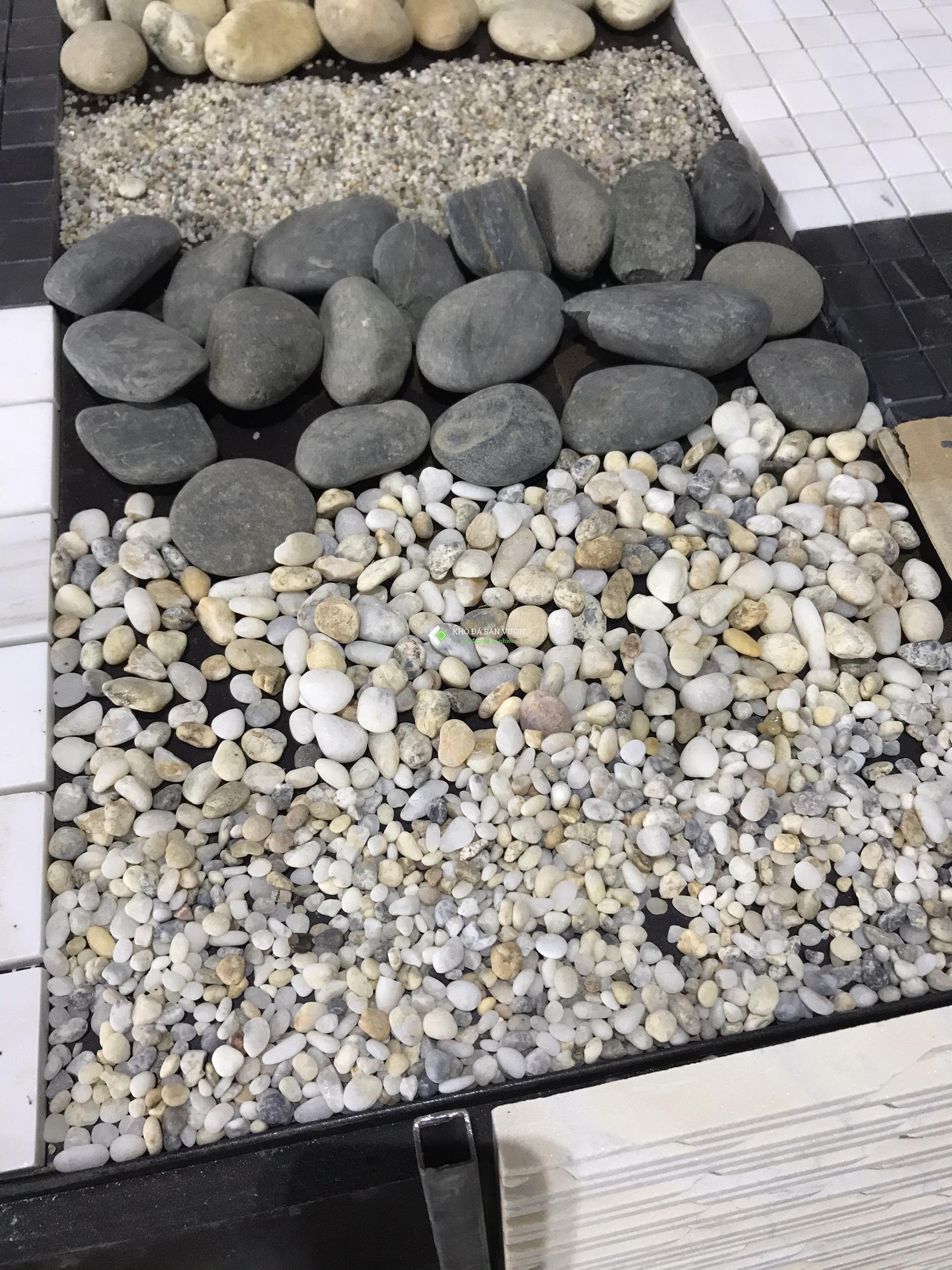 Rải sỏi biển đa màu