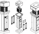 Trụ thép đỡ máy biến áp kèm tủ điện hạ thế 0,4kV- 630A, 6 Aptomat nhánh và phụ kiện