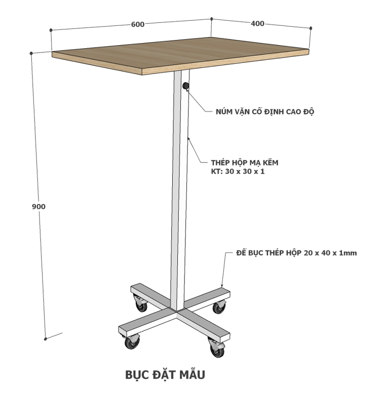 Bục đặt mẫu