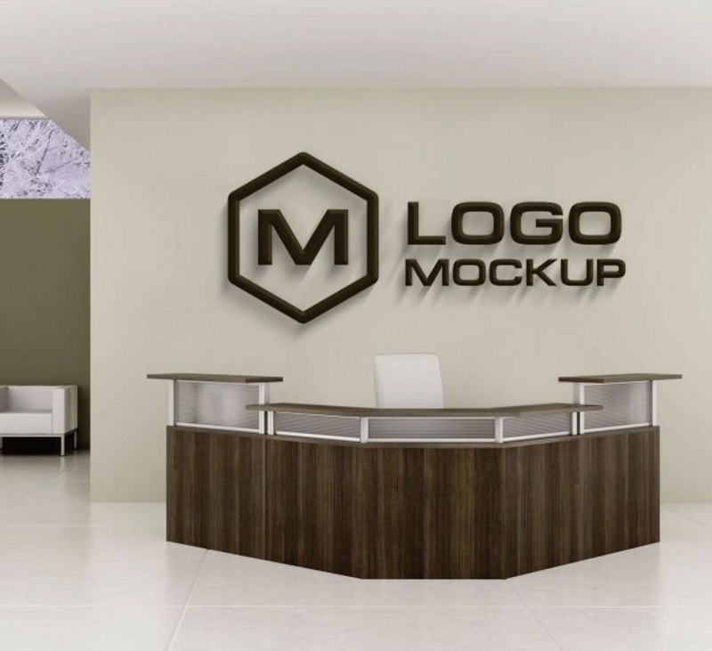 Bộ lô gô trường gắn vách: Mica gương kết hợp Inox