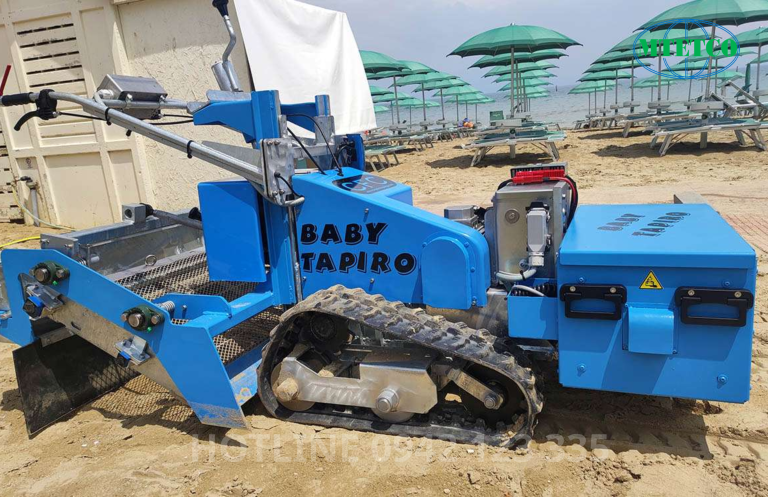 Máy sàng cát bãi biển Baby Tapiro 100 chạy điện
