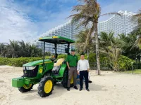 Bàn giao máy sàng cát bãi biển dự án The Arena Cam Ranh
