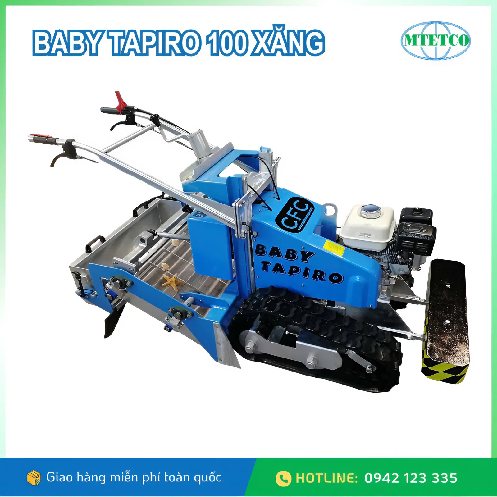 Máy sàng cát bãi biển chạy xăng