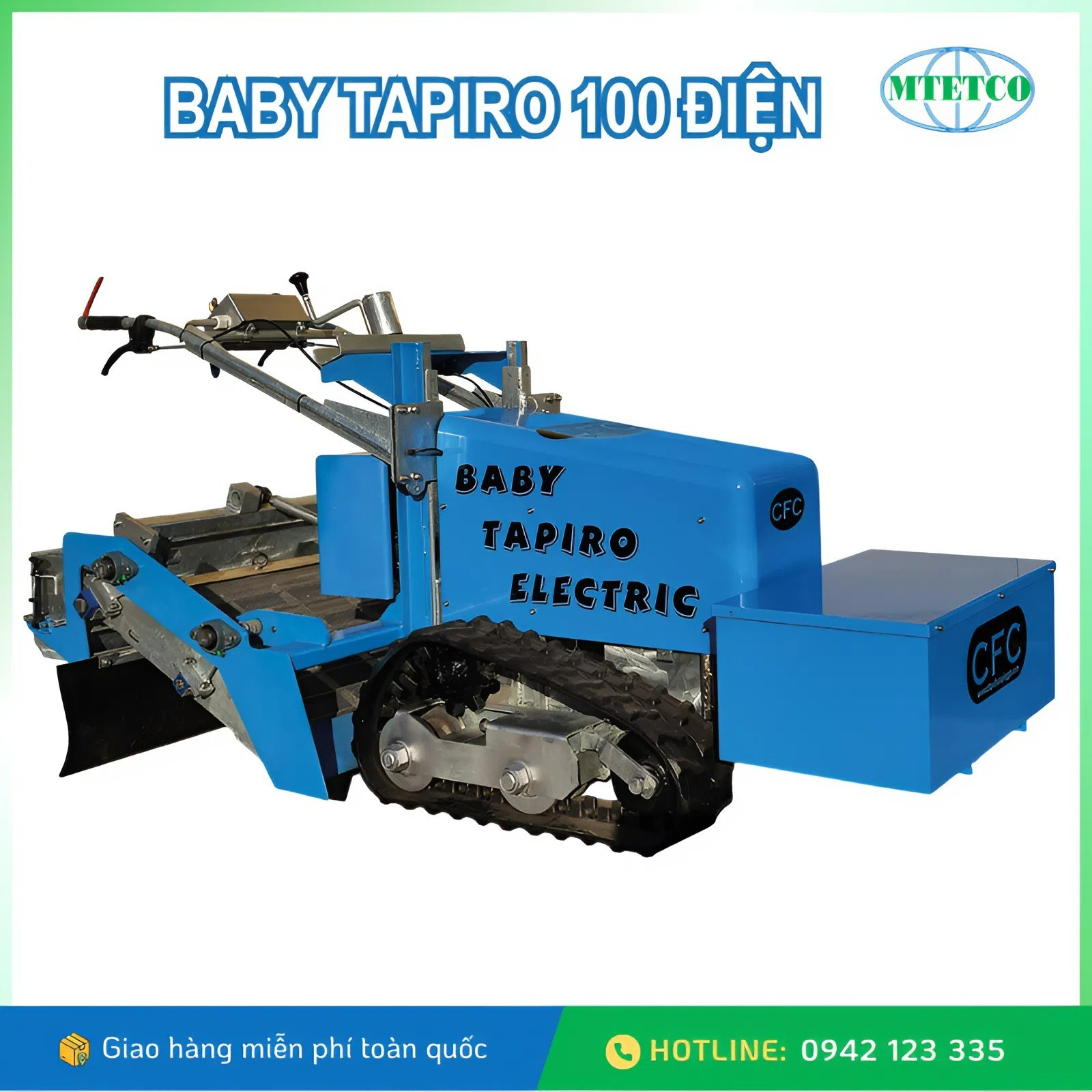 Máy sàng cát bãi biển Baby Tapiro 100 chạy điện