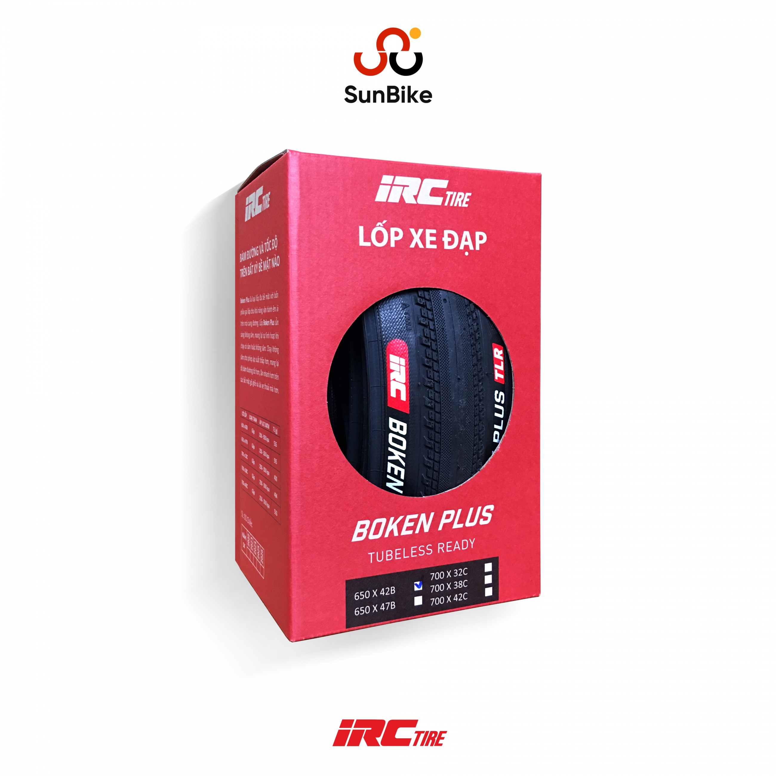 Lốp IRC Boken Plus Kevlar 650x42B (27.5x1.65) Tubeless