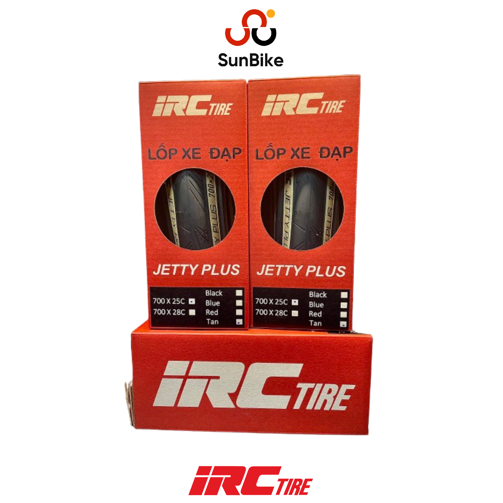 Lốp IRC Jetty Plus 700x25C 60tpi HP 268P Kevlar Bead