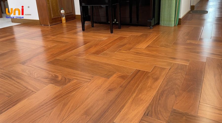 Ván sàn Gỗ Gõ Đỏ Lào