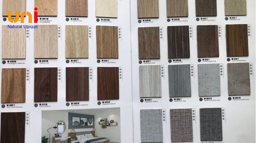 Bảng màu gỗ MDF phổ biến nhất hiện nay