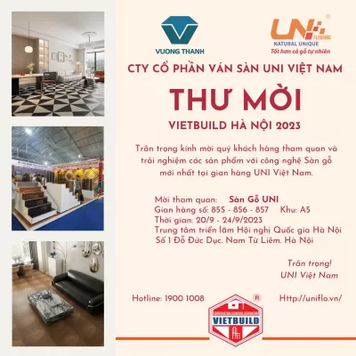 THƯ MỜI THAM QUAN TRIỂN LÃM VIETBUILD HÀ NỘI 2023