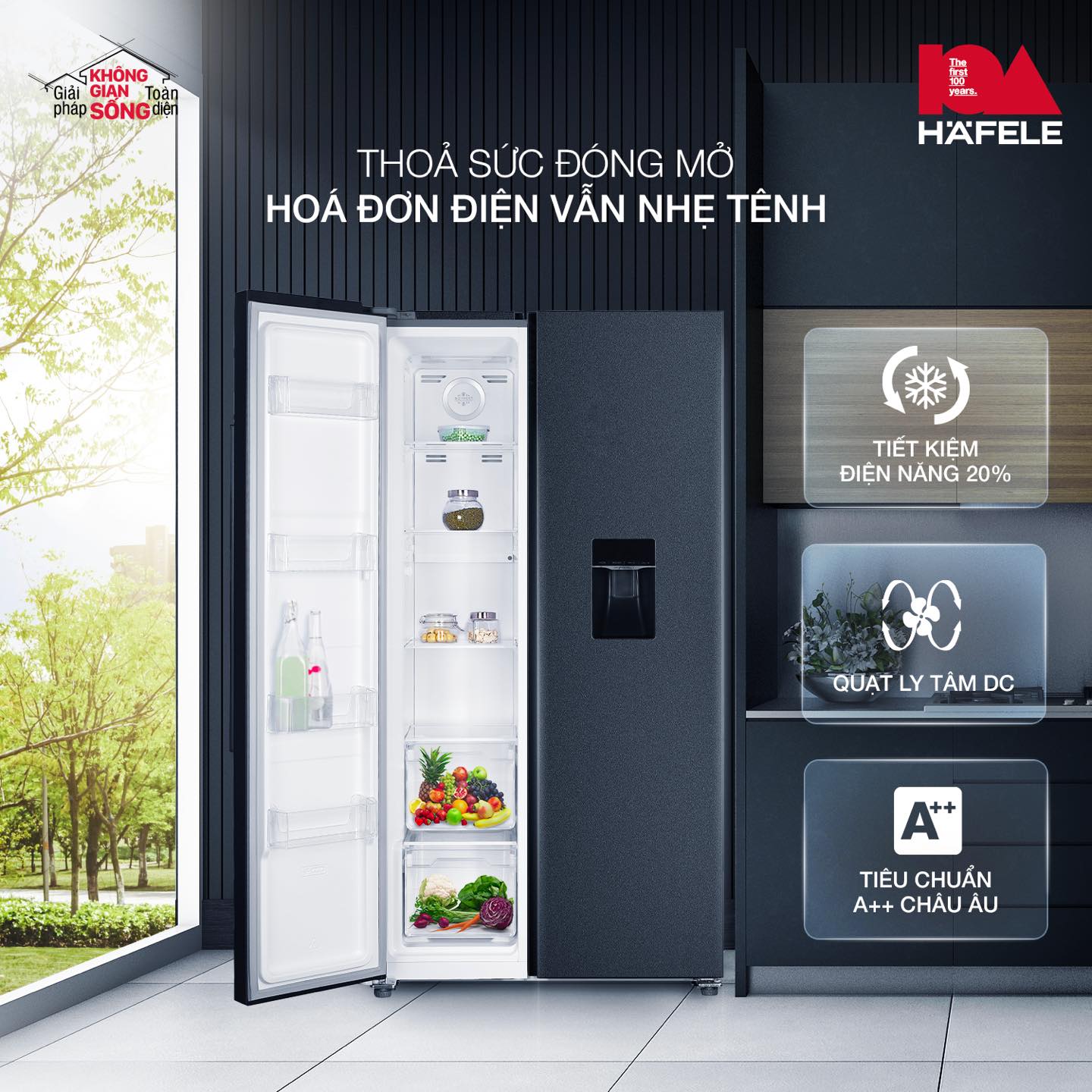 Có tủ lạnh Hafele, Tươi Ngon Từ  Tủ Lạnh Đến Bàn Ăn.