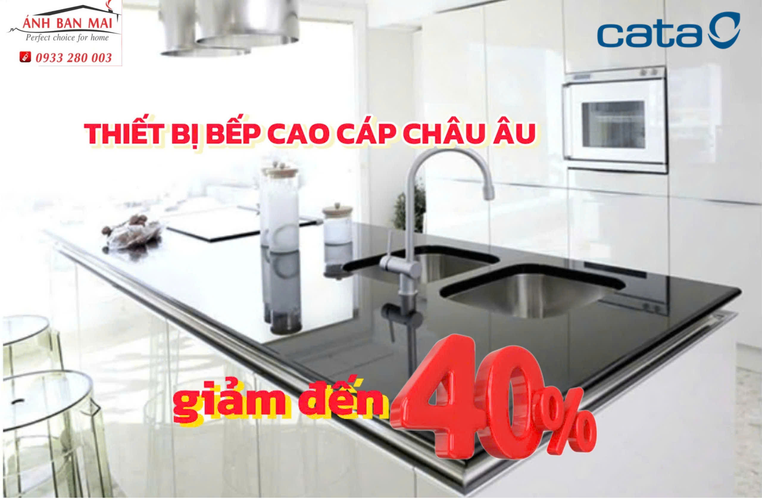 Thiết bị bếp châu âu Cata, giảm đến 40%