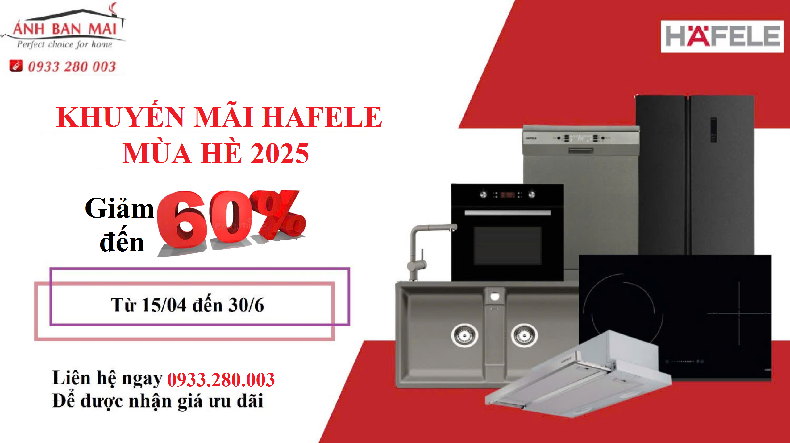 Khuyến mãi mùa hè cùng Hafele, giảm đến 60%