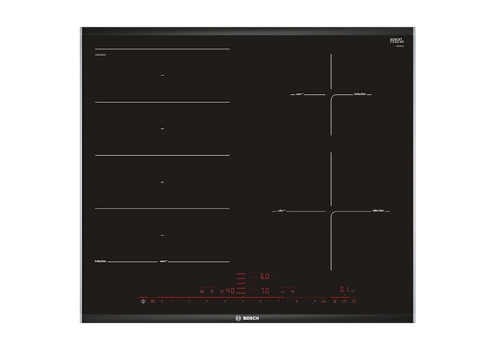 Bếp từ Bosch PXE675DC1E kết hợp hai vùng nấu 60cm Series 8