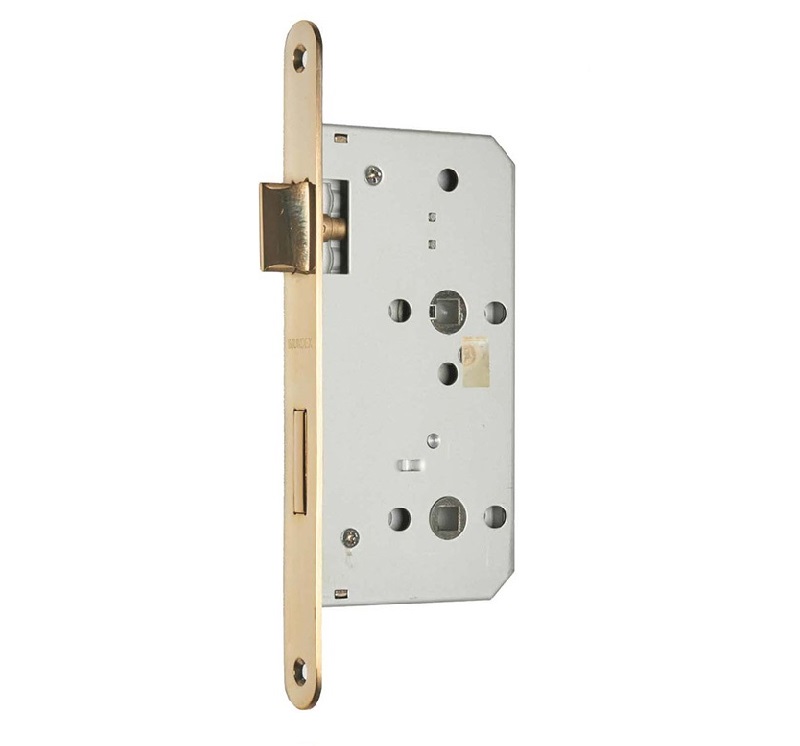 Thân khóa Imundex 747.12.340 cửa WC 55/72mm vàng bóng