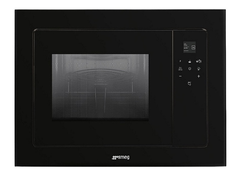 Lò vi sóng Smeg FMI120N2 536.64.961 kết hợp nướng âm tủ kính đen 20 lít