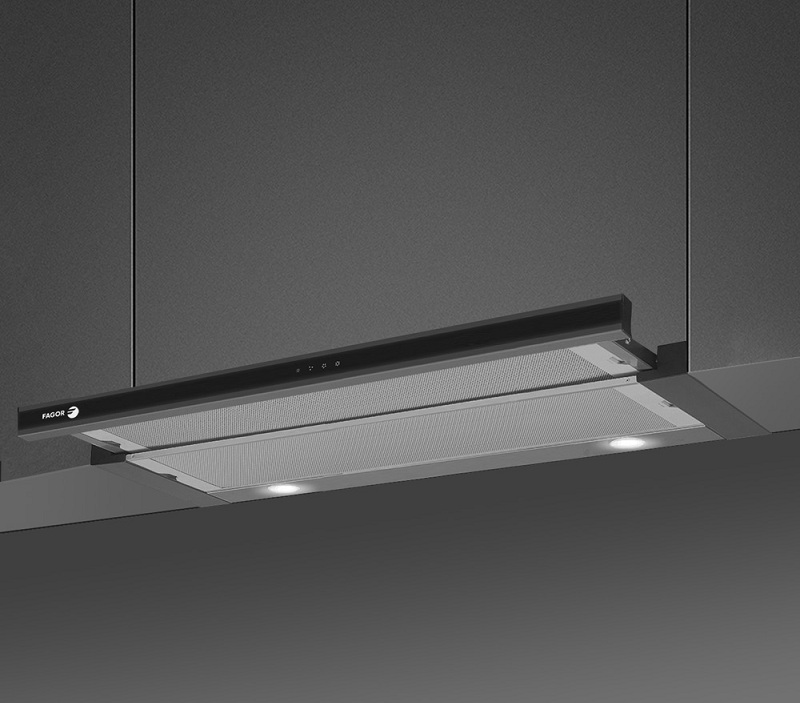Máy hút mùi Fagor 3AF3-741B âm tủ kính đen 70cm