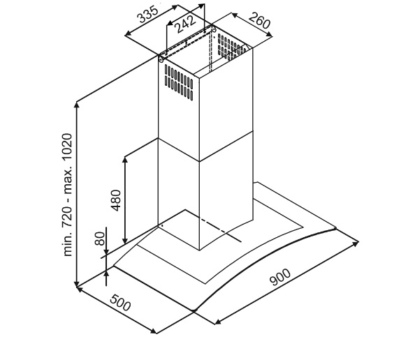may-hut-mui-90cm-gan-tuong-kinh-cong-fagor-3CFV-901X