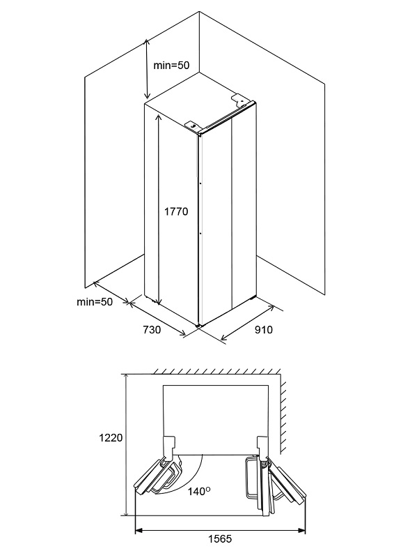 Tu-lanh-Hafele HF-SB6321FB-534.14.110-Side by-side-632L