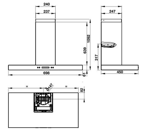 May-hut-mui-Hafele-539.81.158 HH-WI70C-gan-tuong-mat-inox-kt