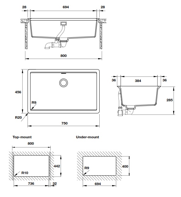 Chau-da-Hafele-570.30.500-HS20-GEN1S80-mau-xam